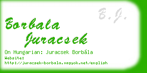borbala juracsek business card