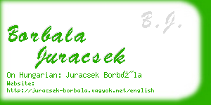 borbala juracsek business card